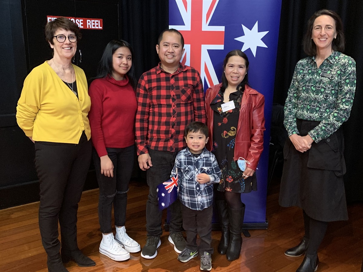 Australia Day Citizenship Ceremony will five new citizens