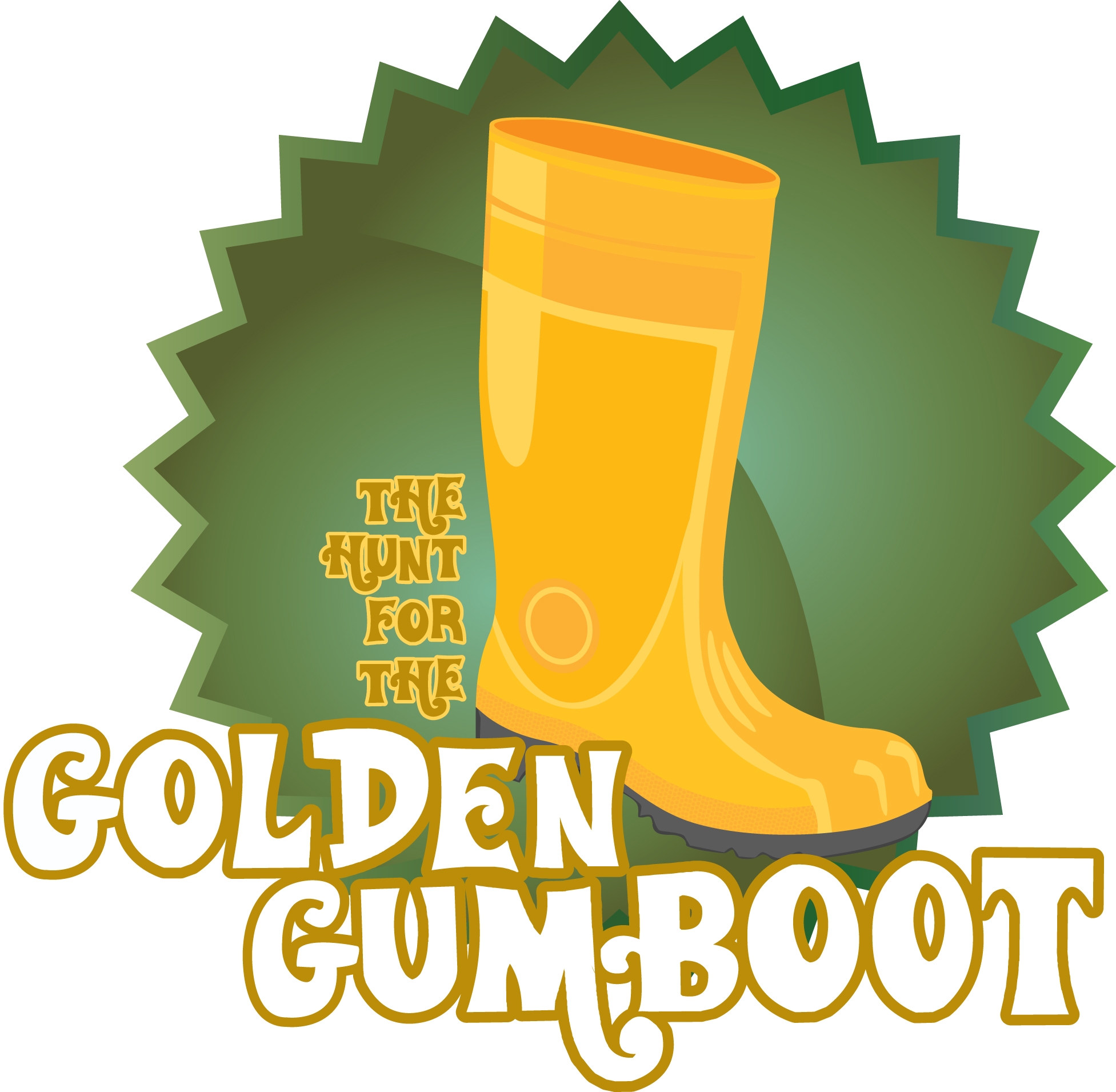 gold gumboots
