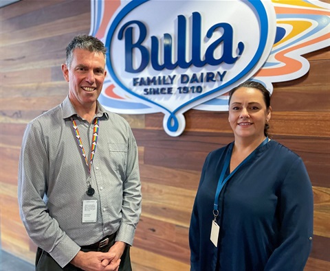 Colac Otway Shire Planning and Strategic Focus Manager Doug McNeill and Bulla General Manager Operations Kylie Armstrong.jpg